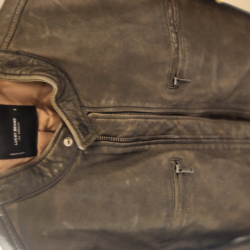 Luxire Leather Jacket in Gray